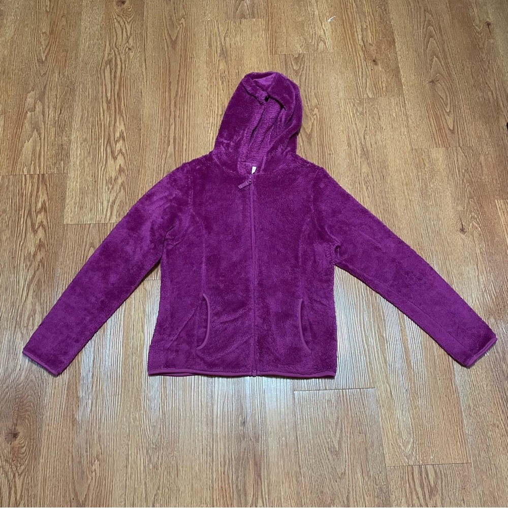Faded Glory plush purple jacket